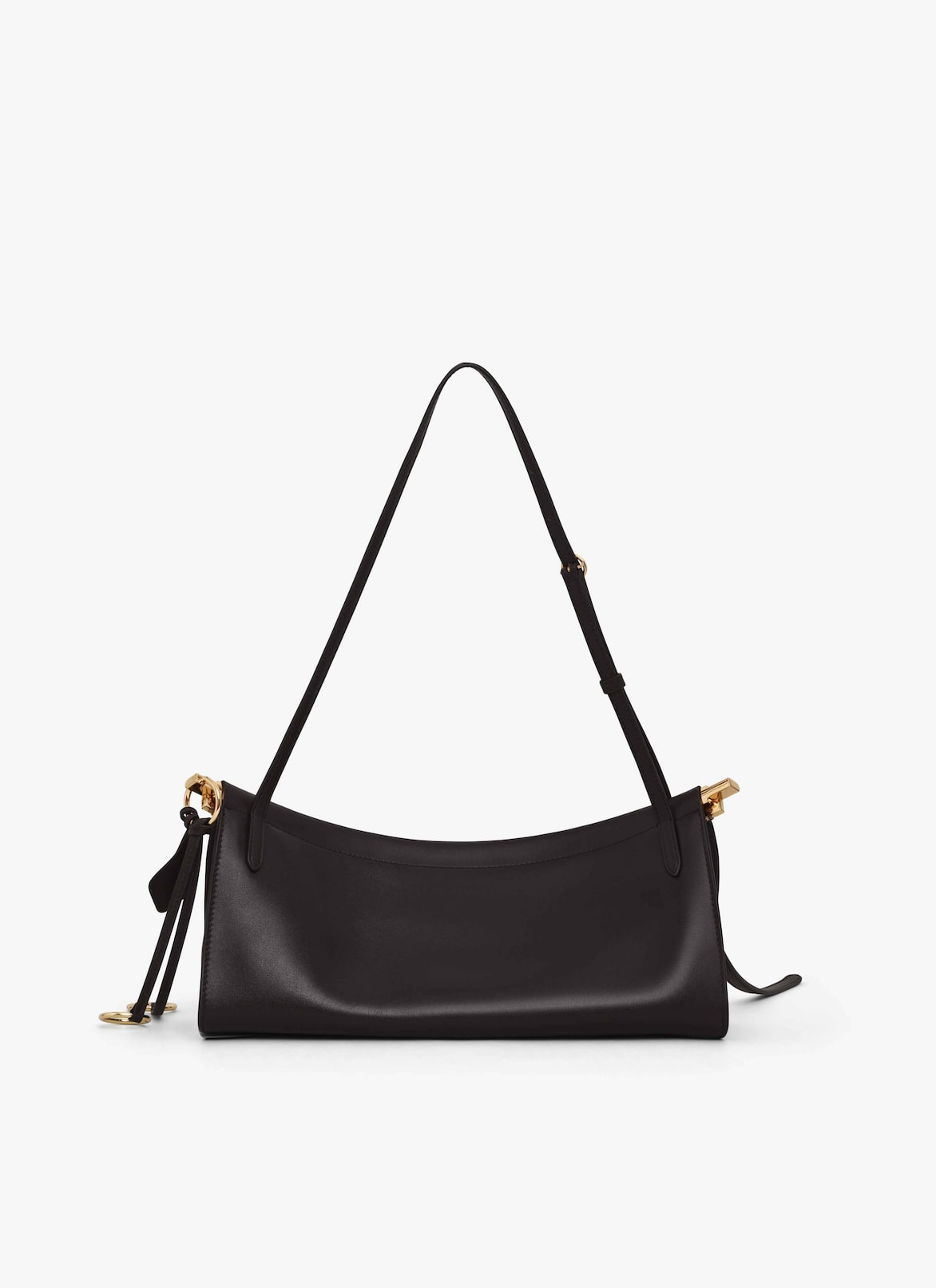 LE CLICK EAST WEST MEDIUM BAG IN LEATHER ALAÏA DARK BROWN LE CLICK EAST WEST MEDIUM BAG IN LEATHER